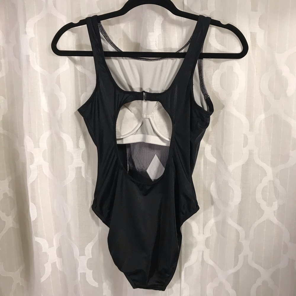 Vintage Jantzen Swimsuit Silver Diamond Razorback - Picture 3 of 8